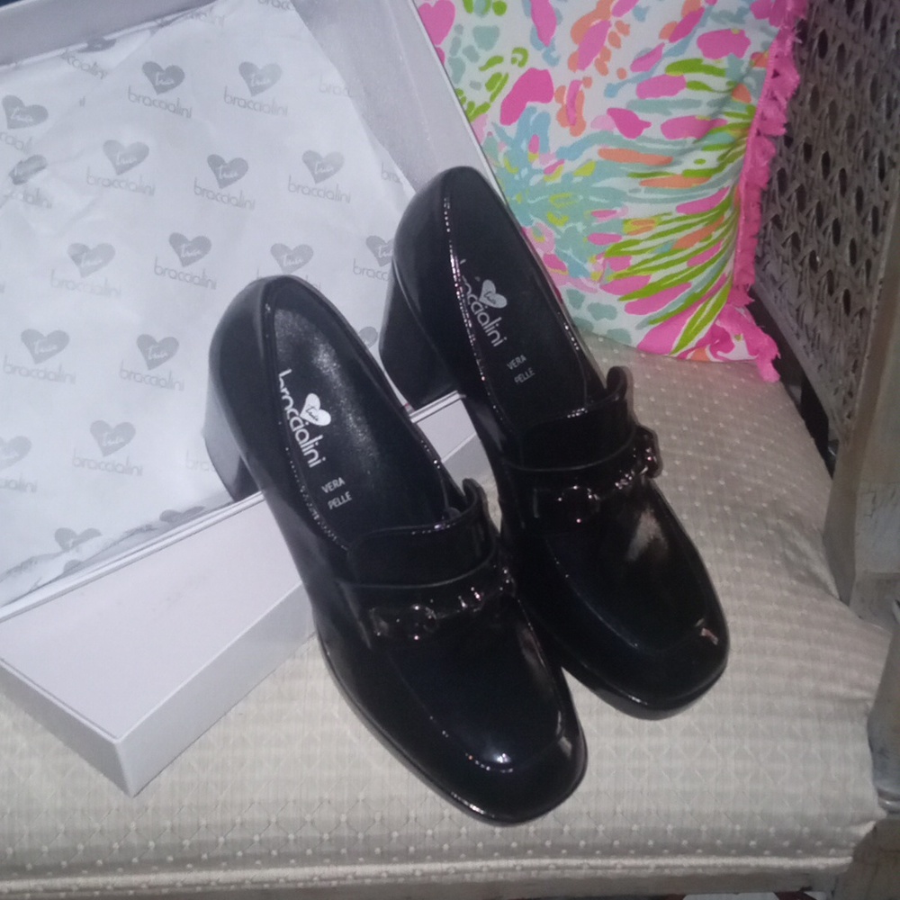 Heels Black patent leather Braccialini